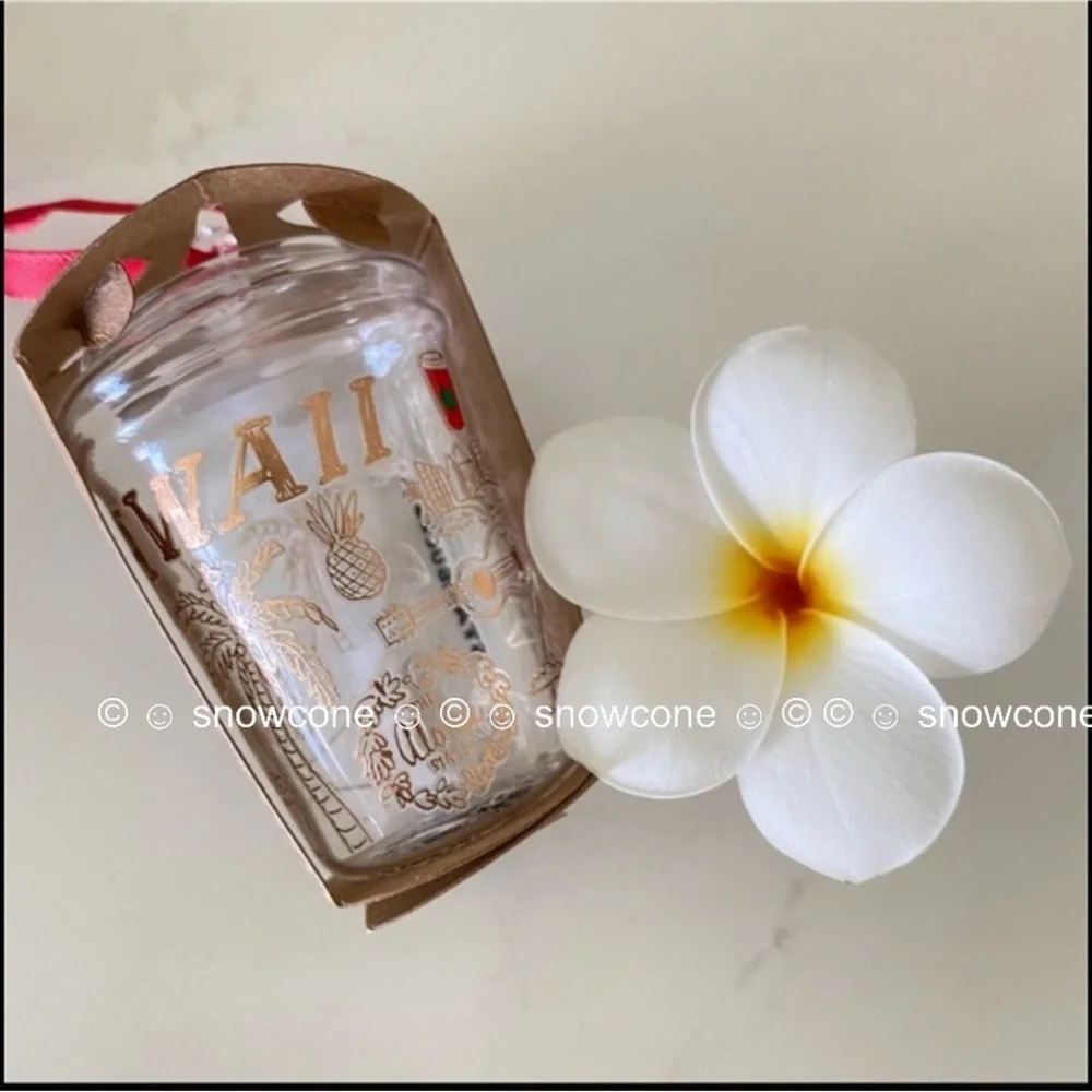 NEW Starbucks Hawaii Christmas Tumbler Glass Ornament